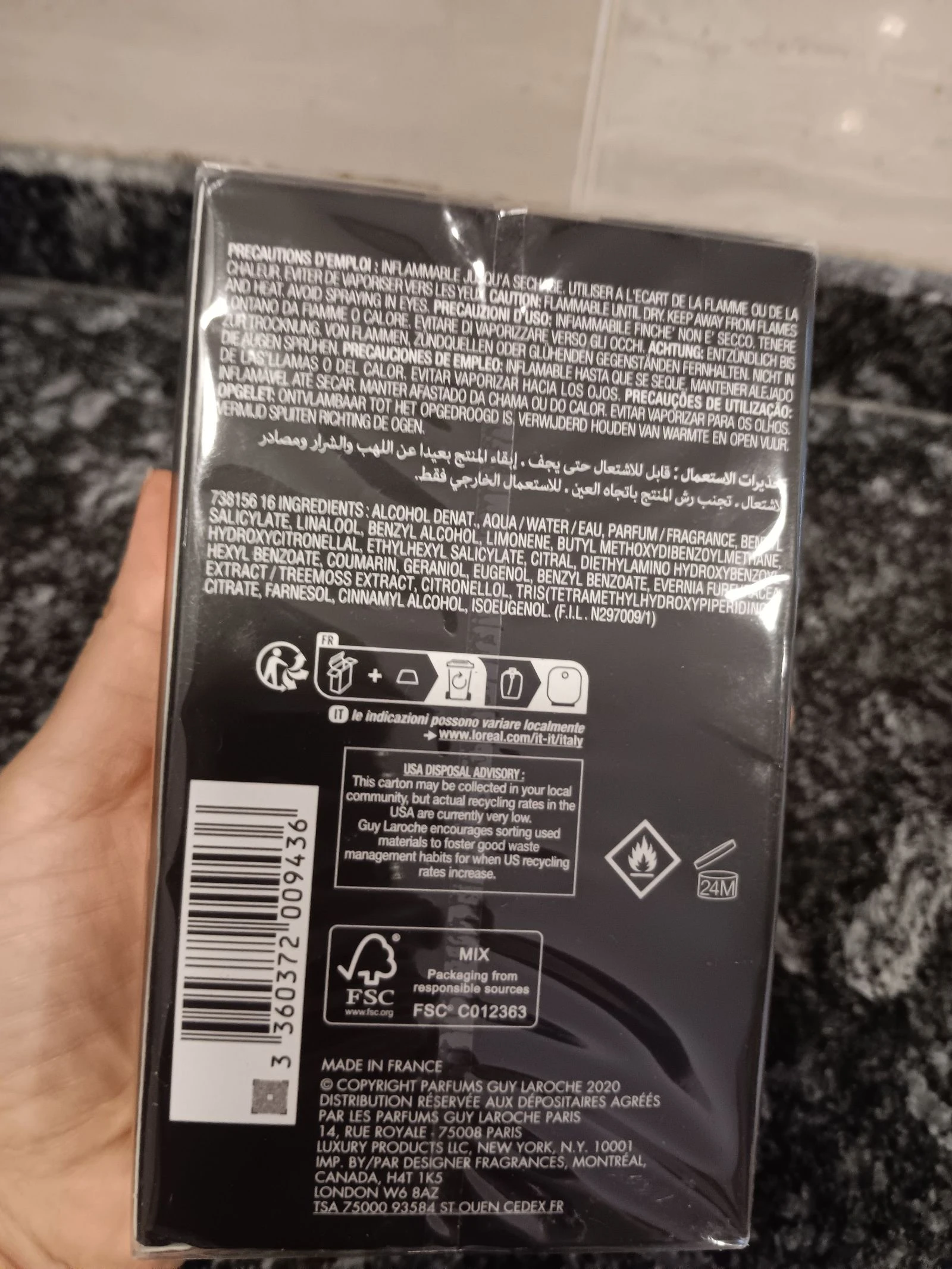 Drakkar negro de Guy Laroche 100 ml. Nuevo y sellado. Agua de toilette – photo 3